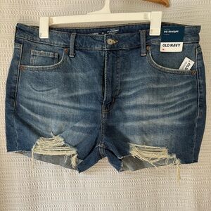 Raw Hem Denim Shorts